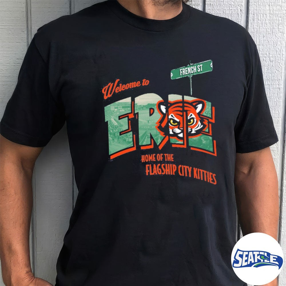 Welcome To Erie SeaWolves 108 Kitties Postcard shirt