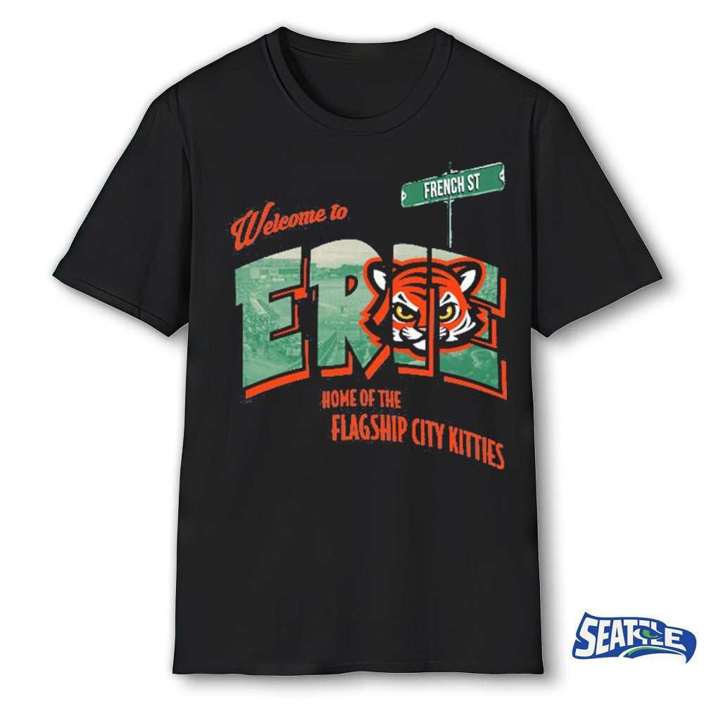 Welcome To Erie SeaWolves 108 Kitties Postcard shirt