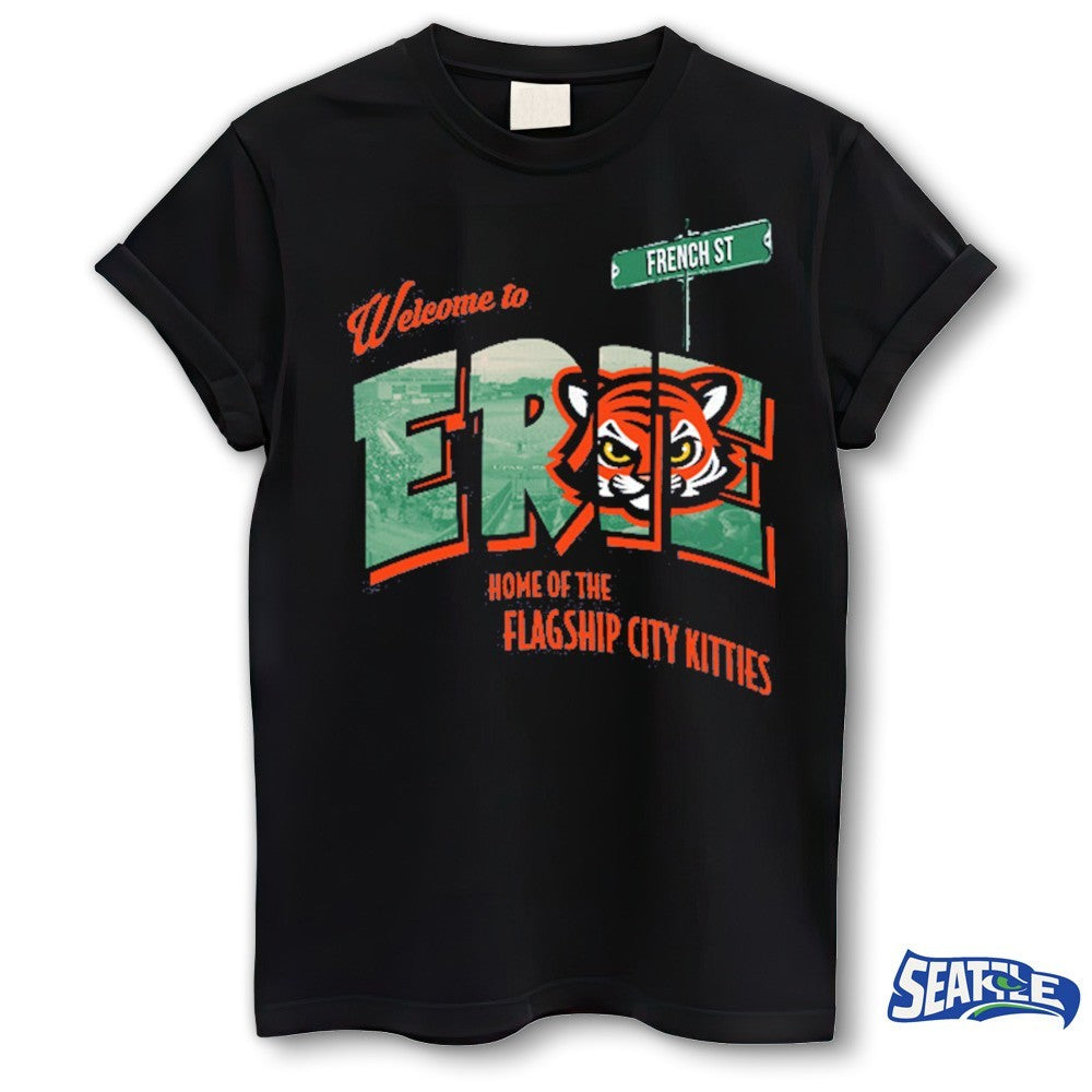 Welcome To Erie SeaWolves 108 Kitties Postcard shirt