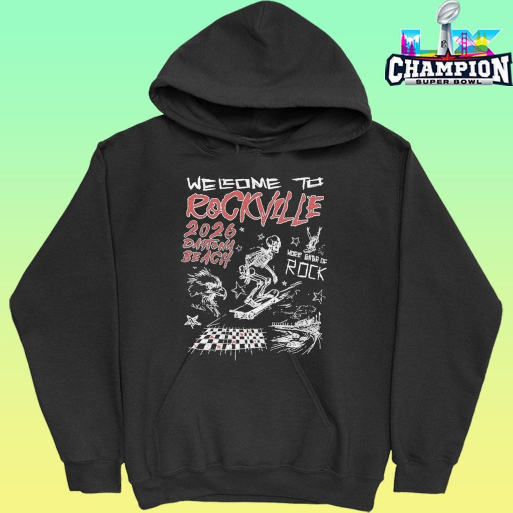 Welcome To Rockville Rockville Doodle 2026 Daytona Beach Shirt