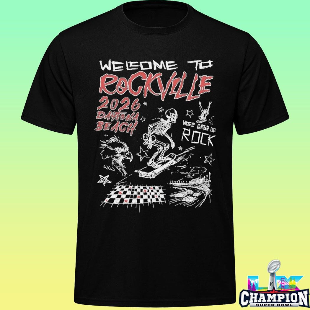 Welcome To Rockville Rockville Doodle 2026 Daytona Beach Shirt