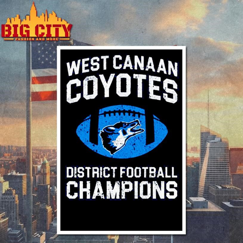 West Canaan Coyotes Football Champions 2025 New Shirt
