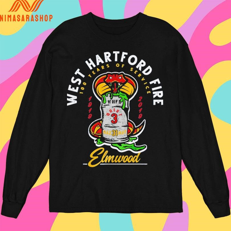 West Hartford Fire Club 100 Years Of Service 1919-2019 Elmwood Shirts