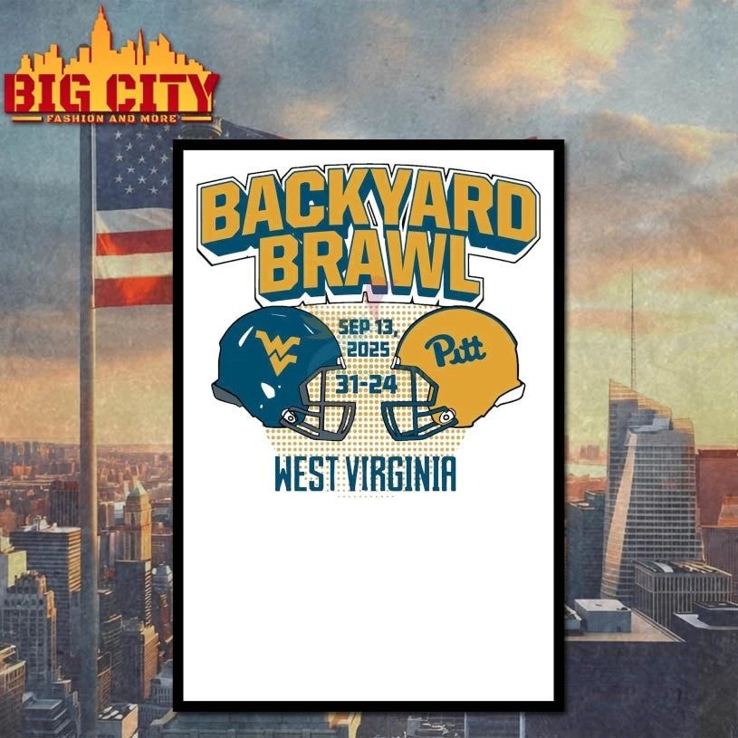 West Virginia Football Backyard Brawl Champs Shirt