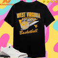 West Virginia Mountaineers Basketball Retro Swish Shirts