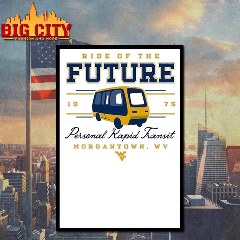 West Virginia Mountaineers Personal Rapid Transit PRT Shirt