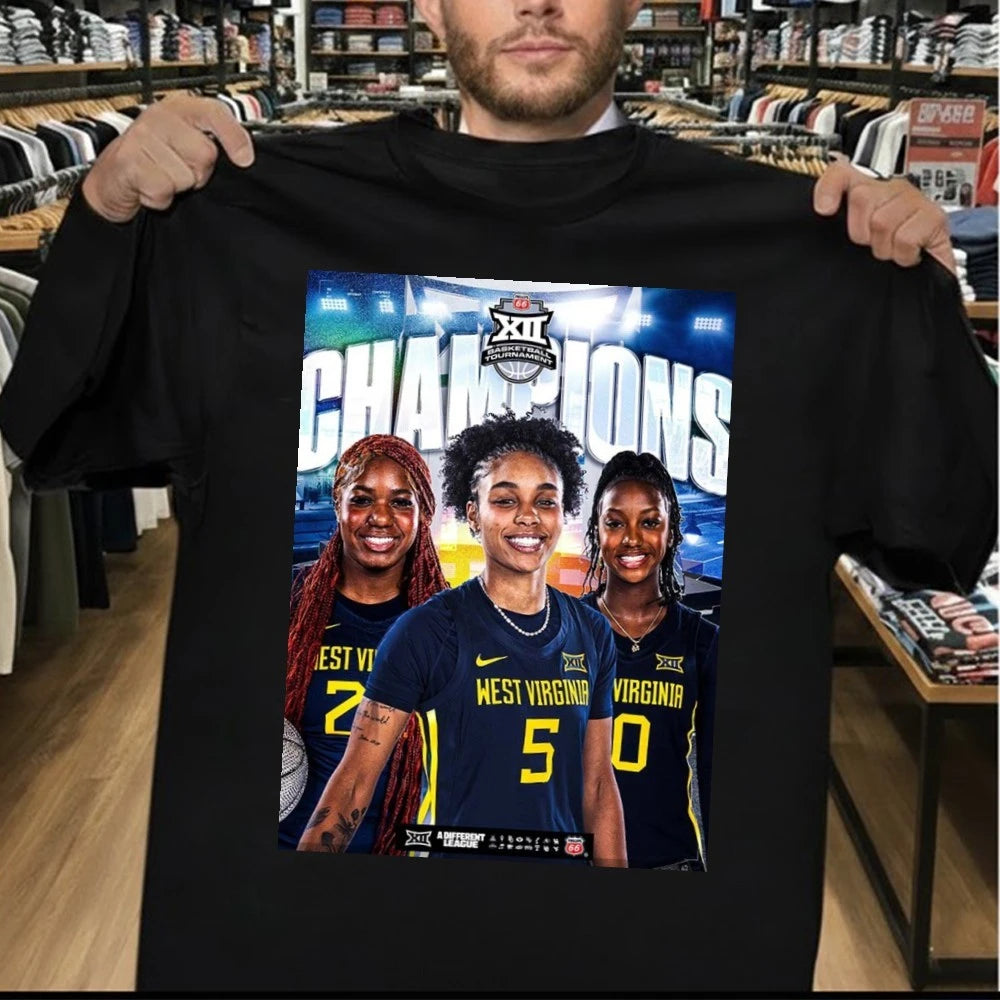 West Virginia Mountaineers Women’s Basketball Big 12 Tournament Champions 2026 Poster Shirt