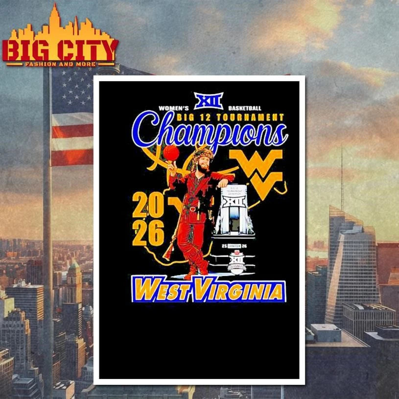 West Virginia Mountaineers Women’s Basketball Big 12 Tournament Champions Shirt