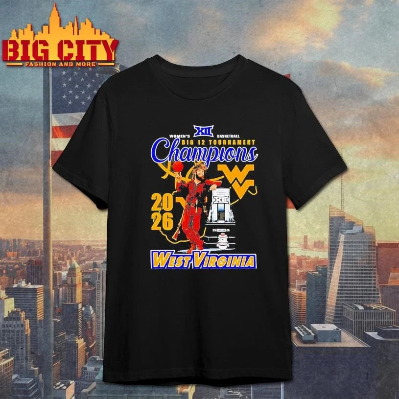 West Virginia Mountaineers Women’s Basketball Big 12 Tournament Champions Shirt