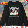 Western Cowboys Biscuits and Whores All I want for Christmas ugly christmas shirt