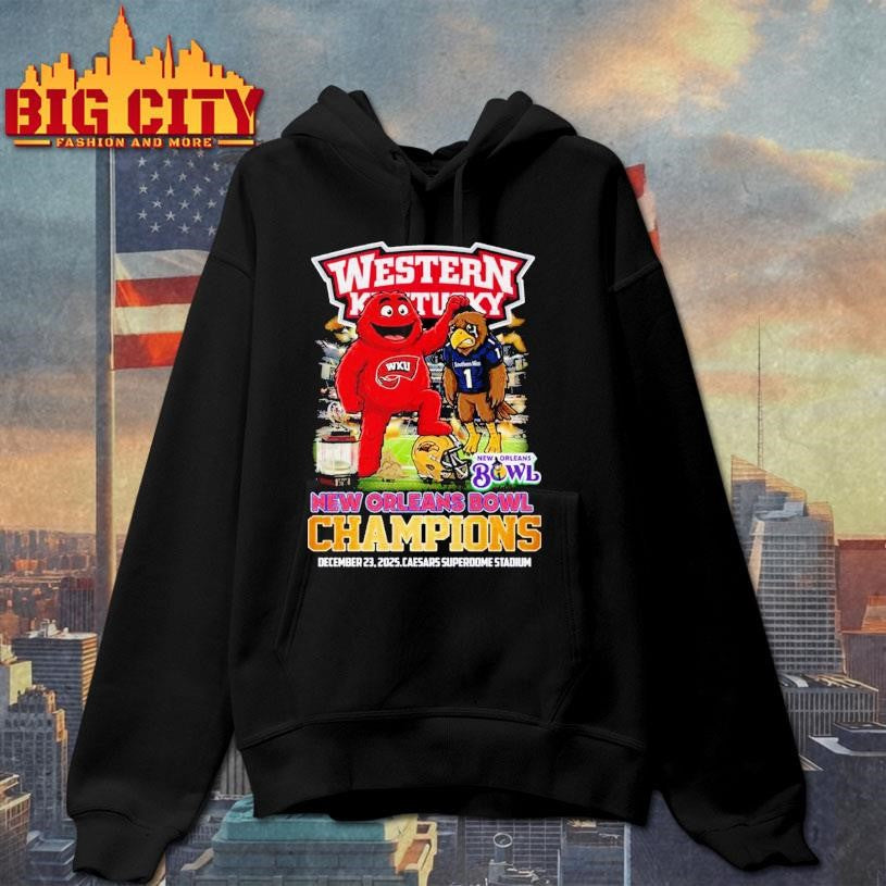 Western Kentucky New Orleans Bowl Champions 2025 Mascot Vintage shirt