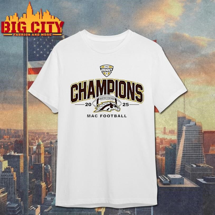 Western Michigan Broncos Mac 2025 Football Champions Shirt