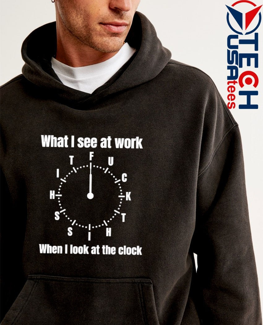 What I see at work when I look at the clock shirt