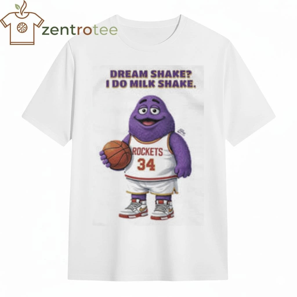 What do do milk shake Grimace 34 basketball shirt