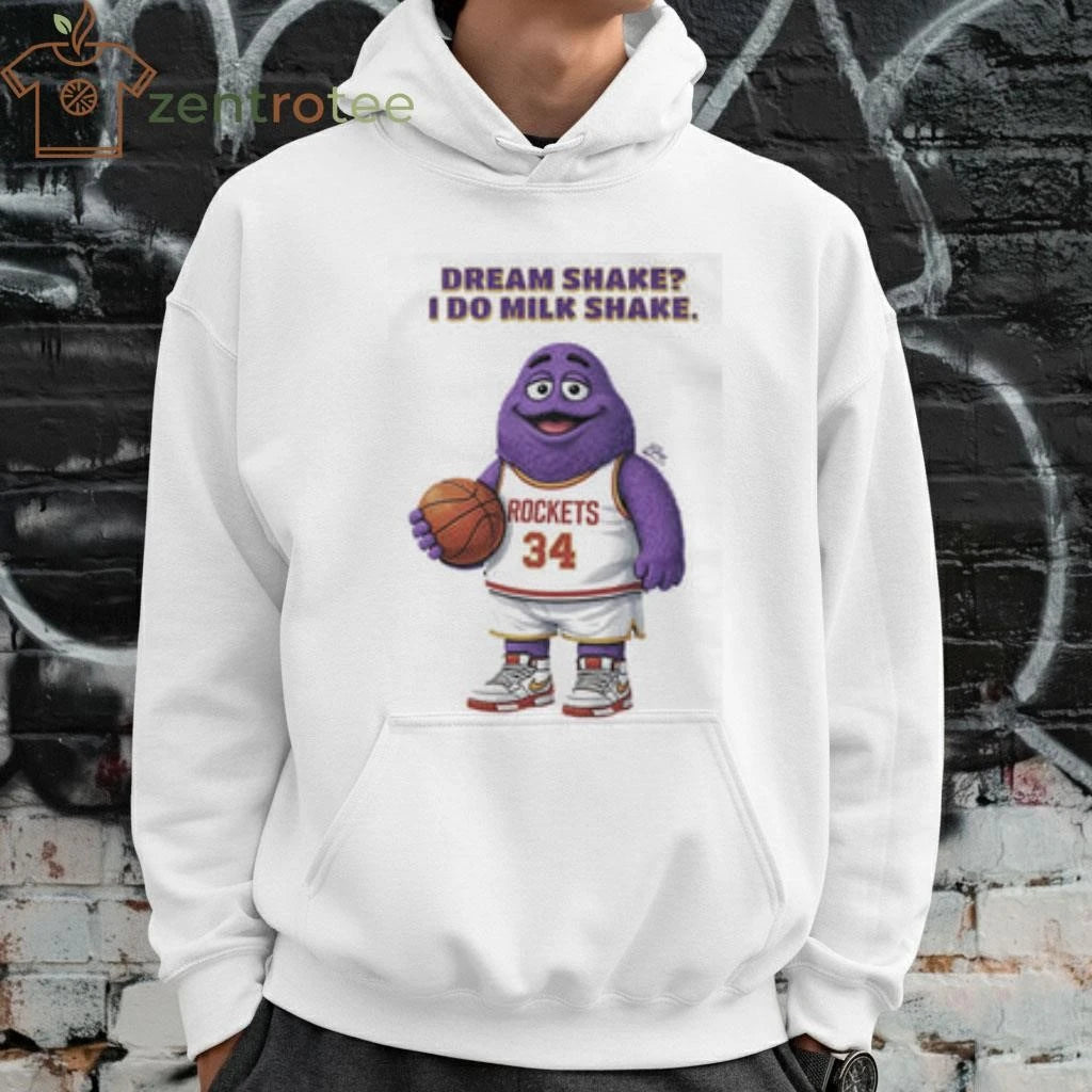 What do do milk shake Grimace 34 basketball shirt