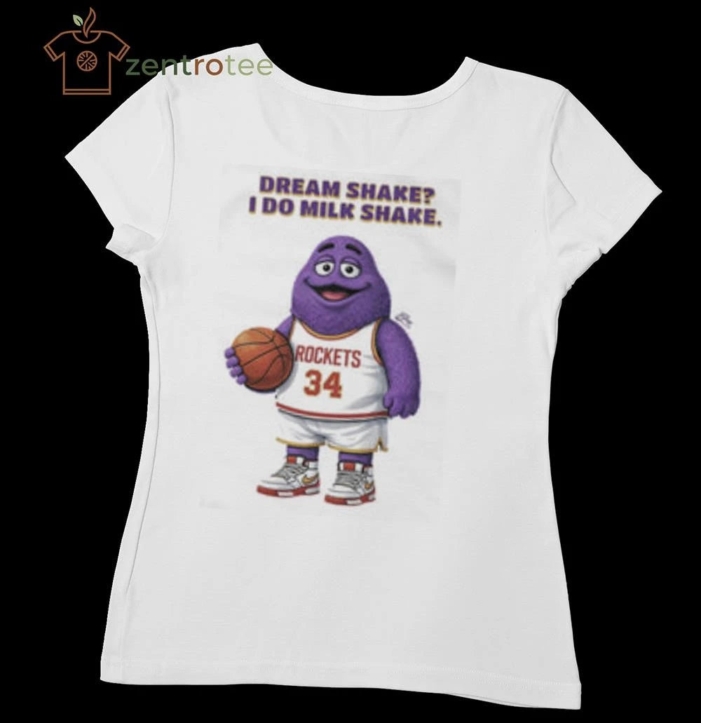 What do do milk shake Grimace 34 basketball shirt