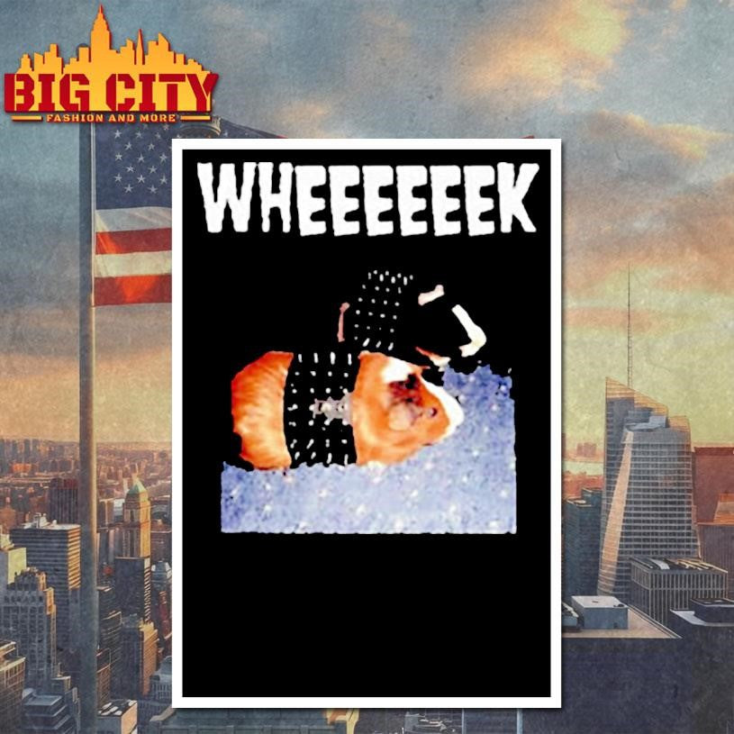 Wheeeeeek hamsters wearing a studded belt shirt