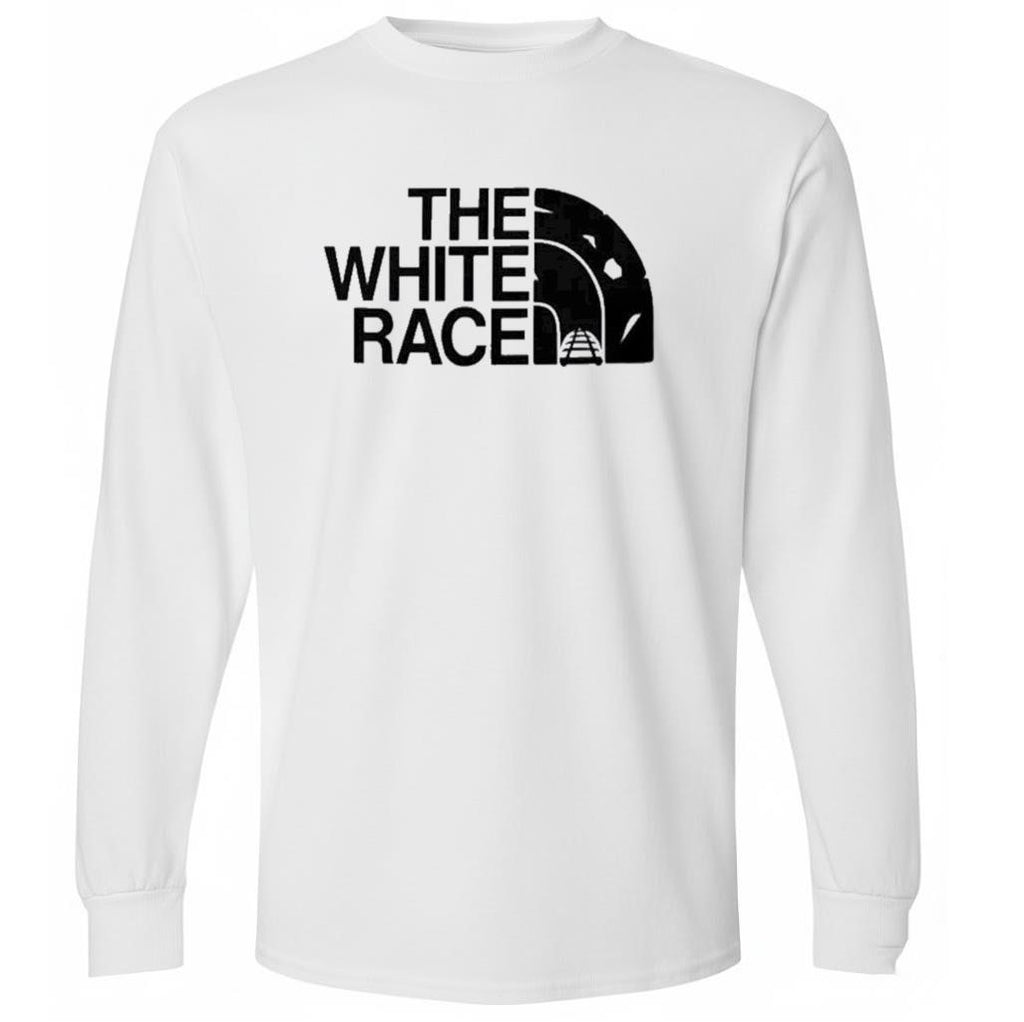 White German man wears The White Race Shirt