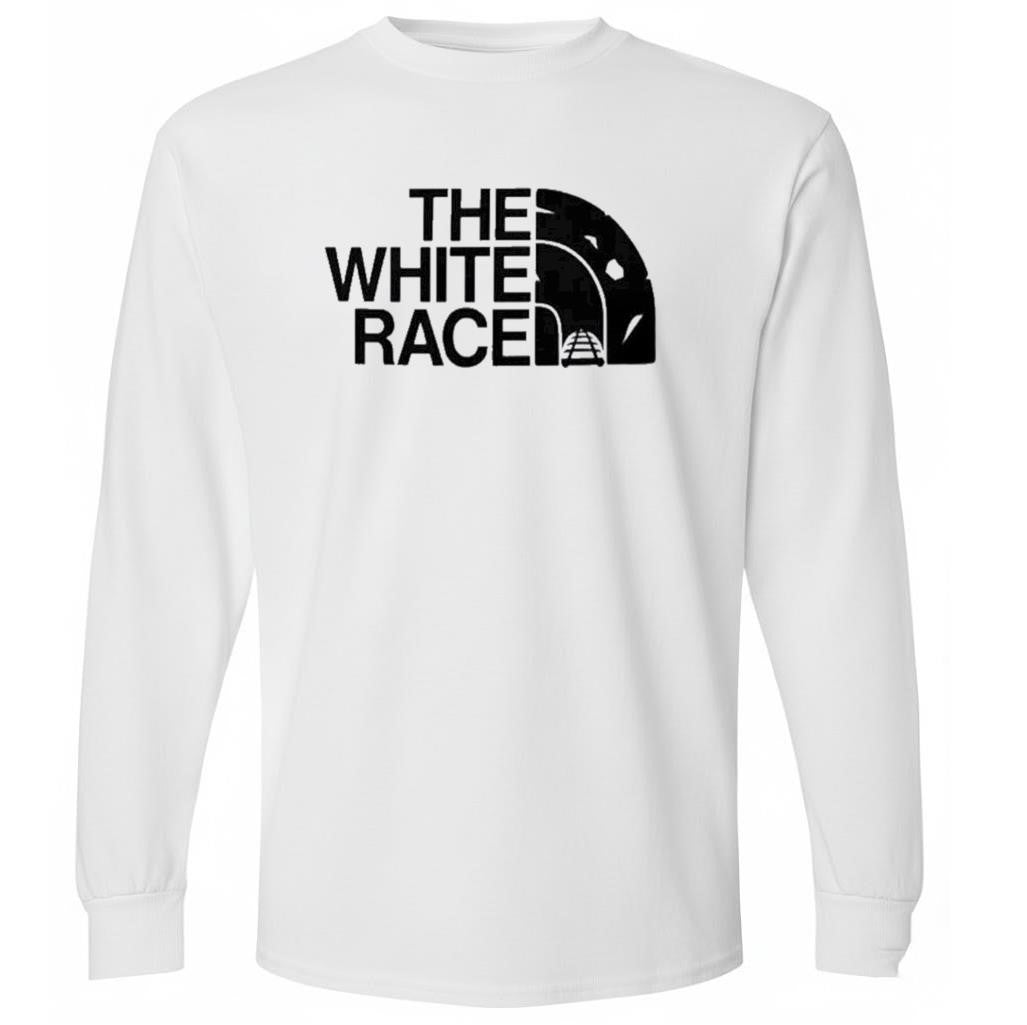 White German man wears The White Race Shirt