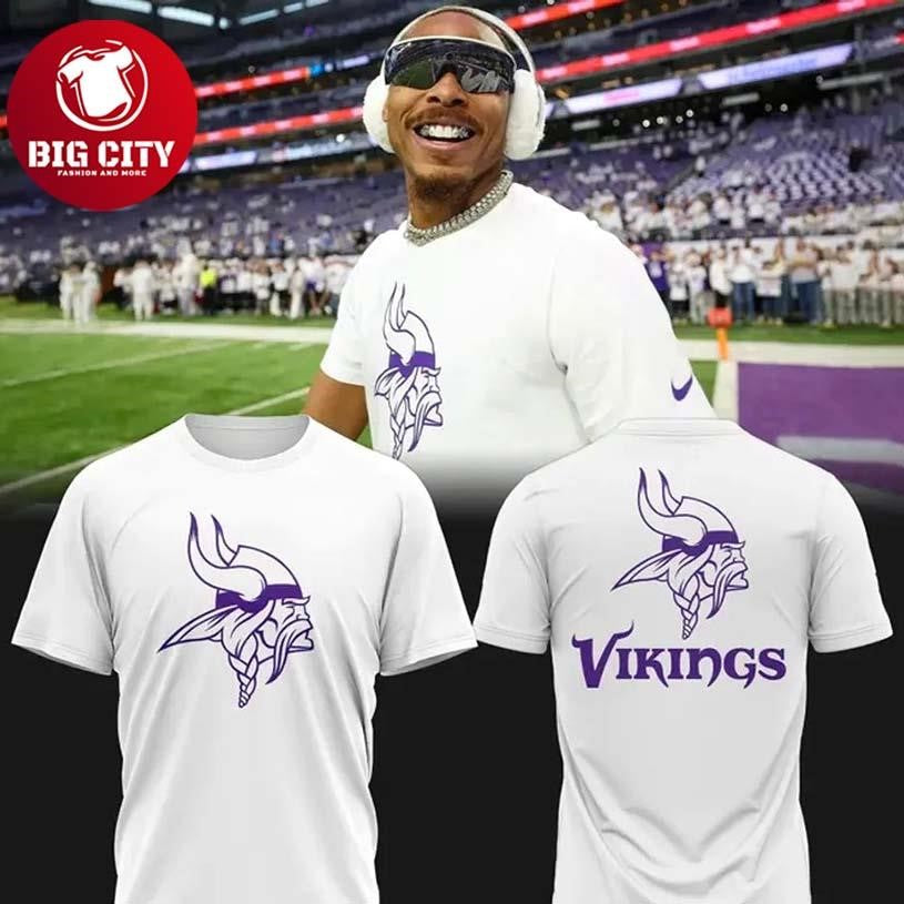 White Out Minnesota Vikings Two Sided Shirt