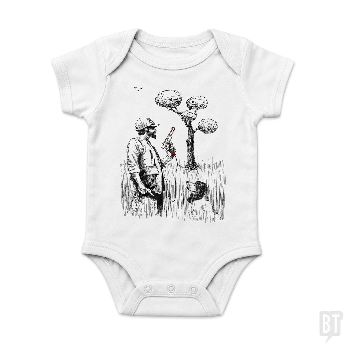 Dog Man Baby One-Piece
