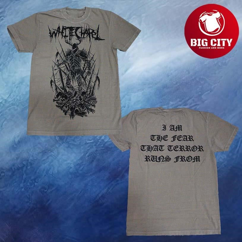 Whitechapel Merch Knight Khaki Two Sided Shirt