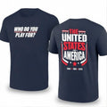 Who Do You Play For The United States Of America Two Sided Shirt