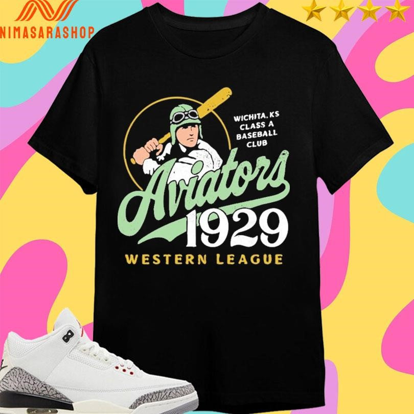 Wichita Aviators 1929 Western League Wichita Ks Class A Baseball Club Shirts