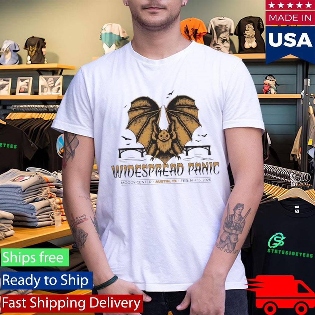 Widespread Panic 2026 Austin Tx Event Bat Shirt
