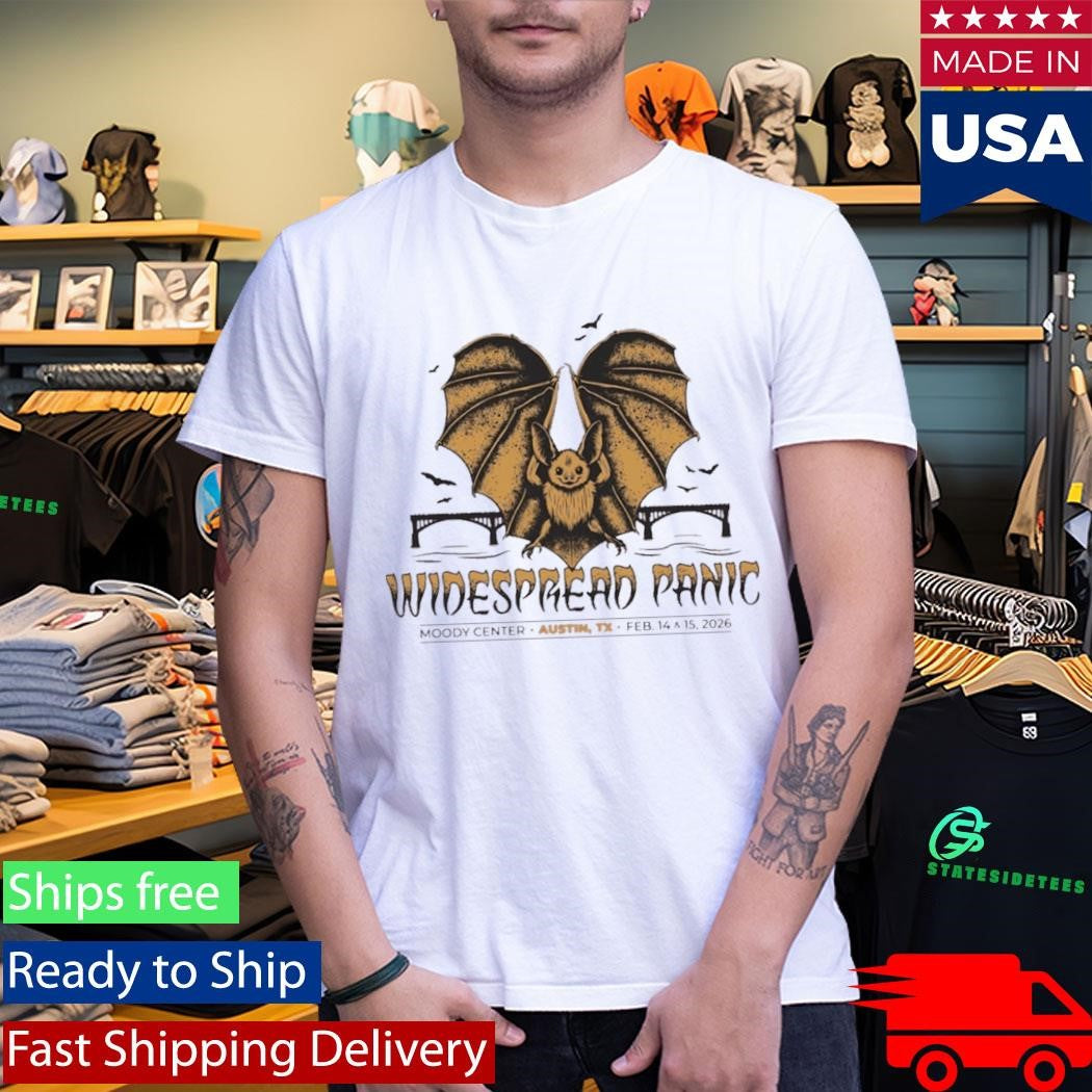 Widespread Panic 2026 Austin Tx Event Bat Shirt