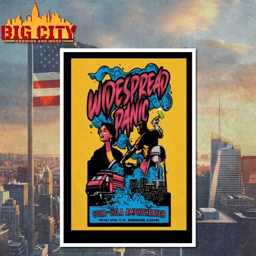 Widespread Panic 4-17 4-18-2026 Birmingham AL Poster shirt