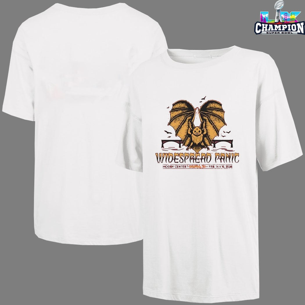 Widespread Panic Austin Texas At Moody Center On February 14 And 15 2026 Bat T-Shirts