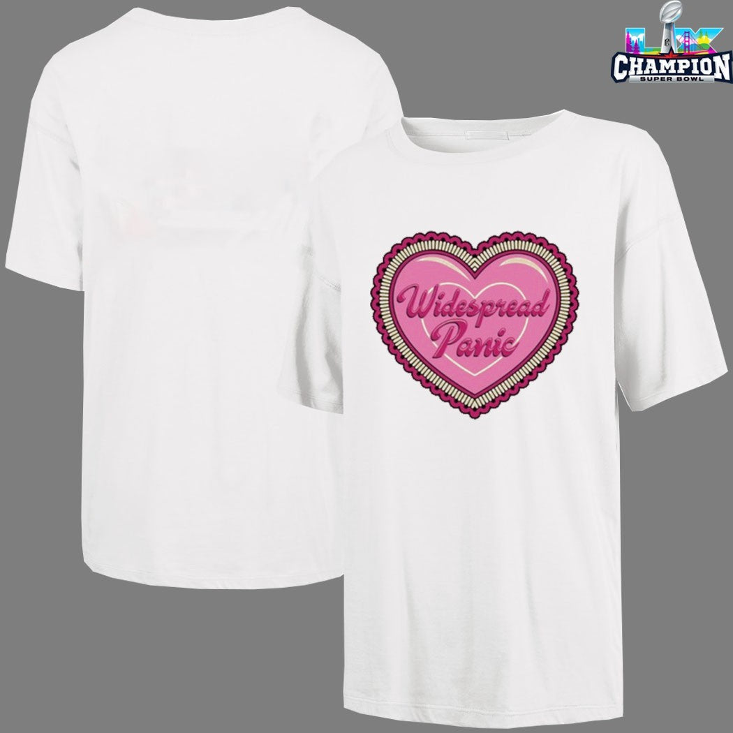 Widespread Panic February 14-15 2026 Austin TX Heart T-shirts