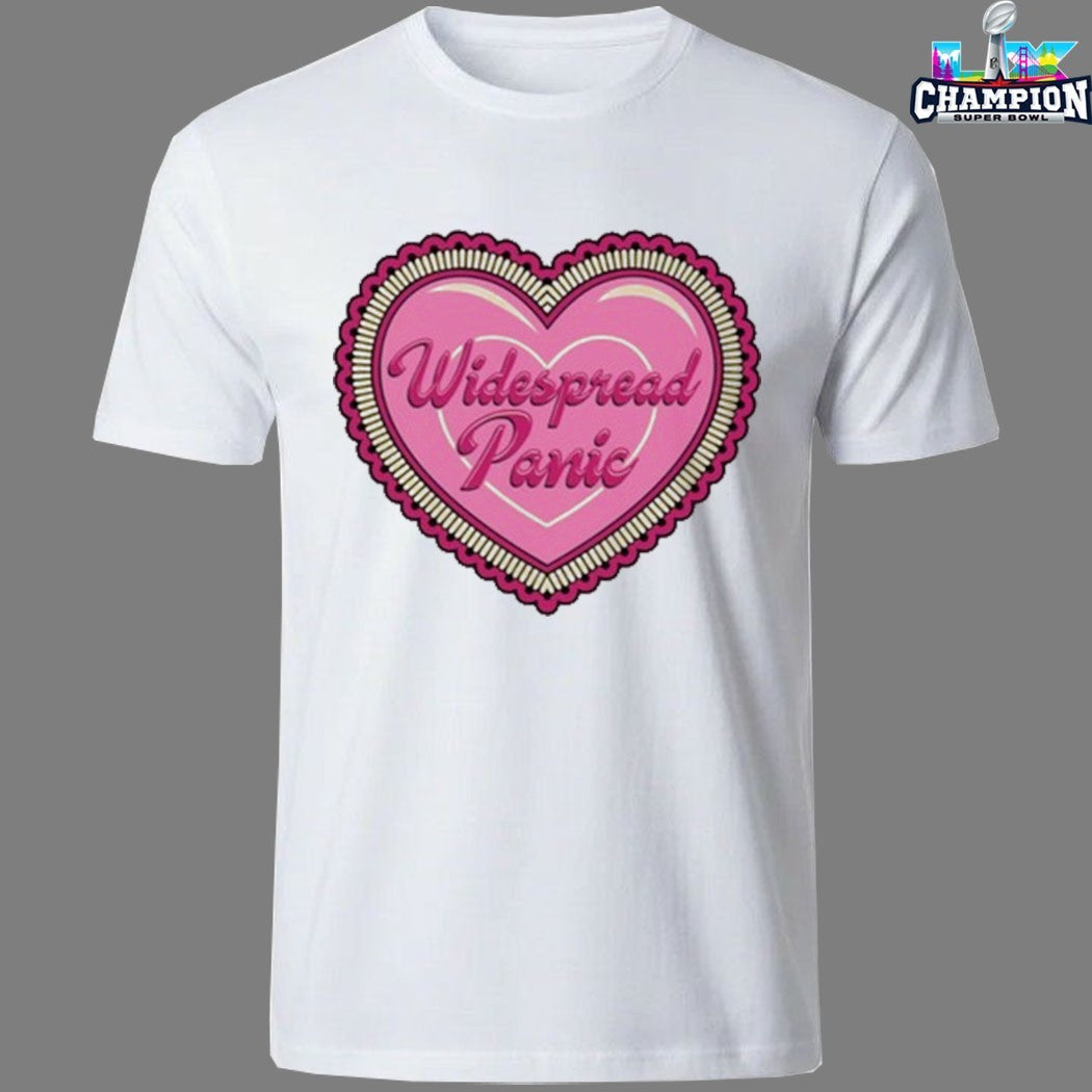 Widespread Panic February 14-15 2026 Austin TX Heart T-shirts