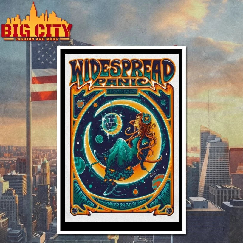 Widespread Panic New Years Eve 2025 Atlanta On Dec 29-31 Poster shirt