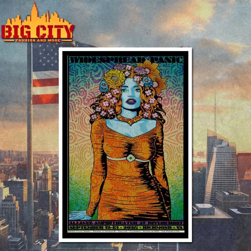 Widespread Panic Sep 12-13 2025 Allianz Amphitheater at Riverfront In Richmond VA poster shirt