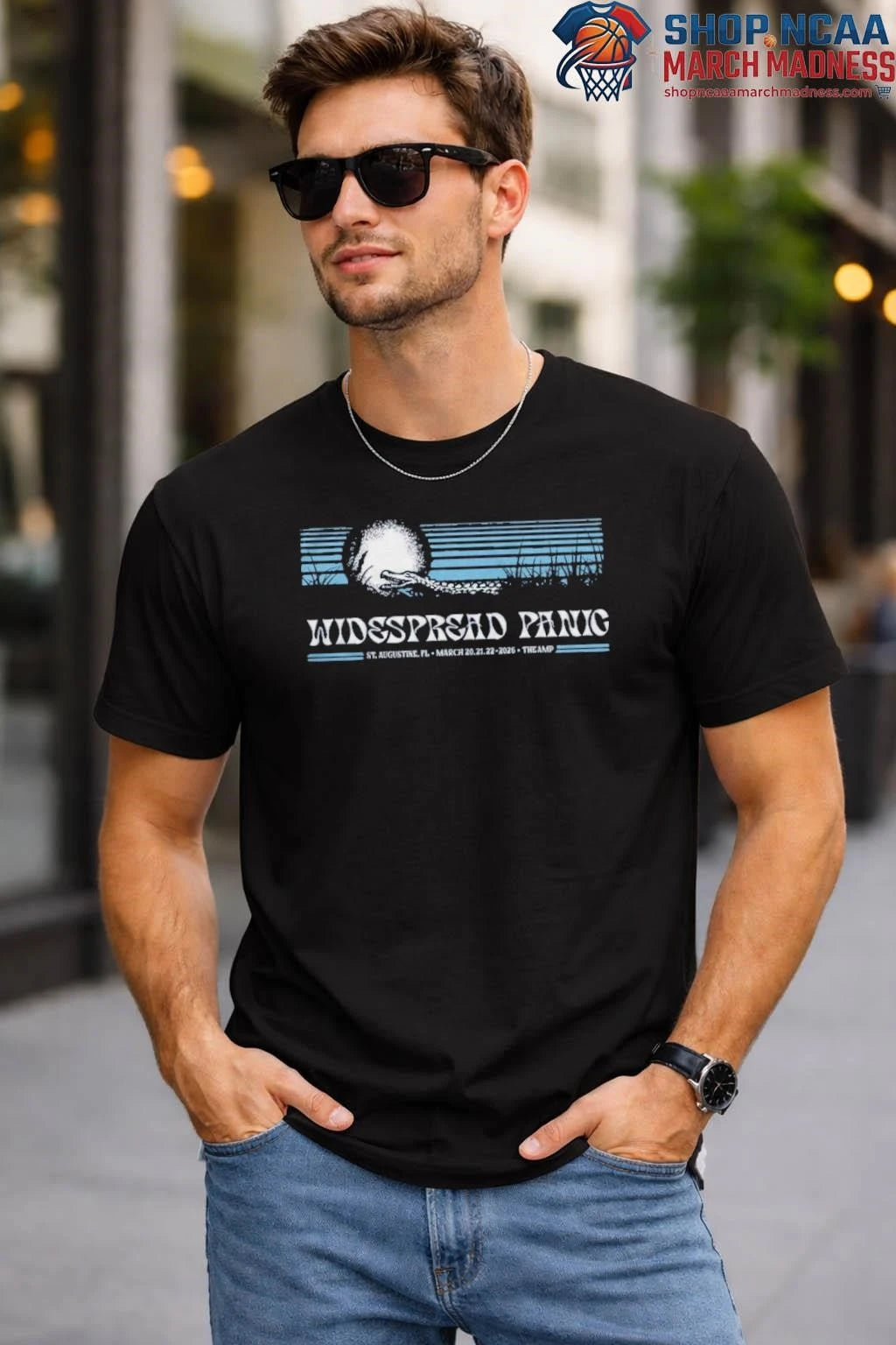 Widespread Panic St Augustine Florida March 20-22 2026 The Crocodile Art T-Shirt