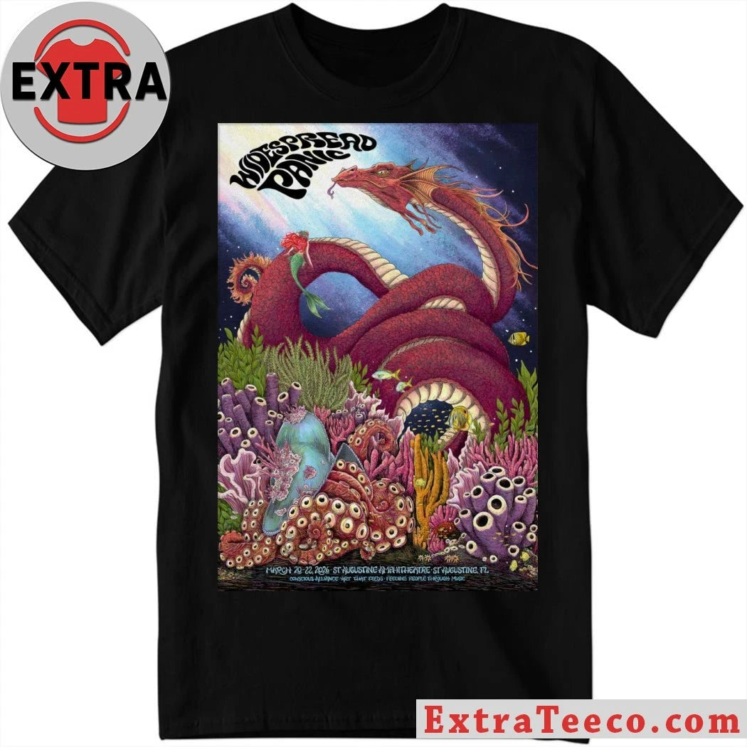 Widespread Panic St. Augustine FL 3 20-3 22 2026 Poster Shirt
