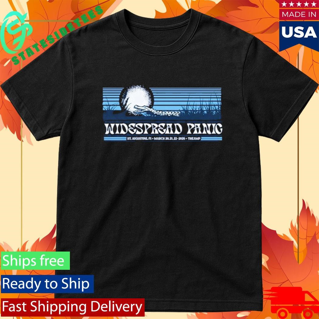 Widespread Panic St. Augustine, FL March 20-22, 2026 Tour Shirt