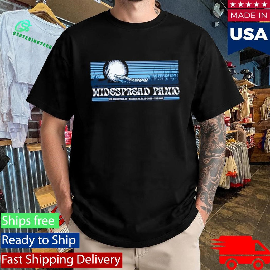 Widespread Panic St. Augustine, FL March 20-22, 2026 Tour Shirt
