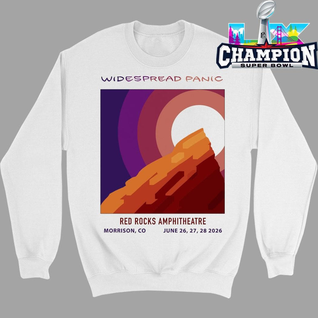 Widespread Panic Venue Three Nights At Red Rocks Amphitheatre On June 26 27 28 2026 Morrison Co Shirt