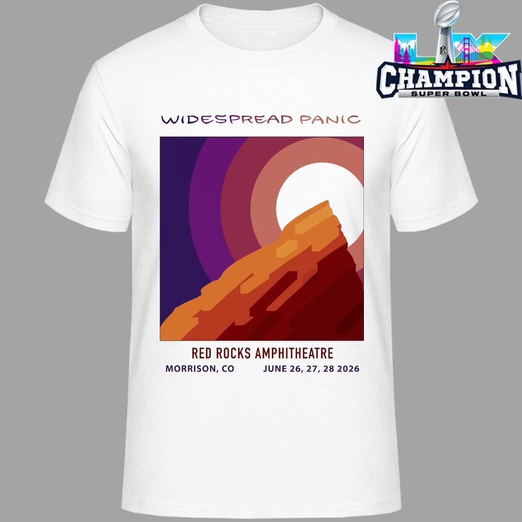 Widespread Panic Venue Three Nights At Red Rocks Amphitheatre On June 26 27 28 2026 Morrison Co Shirt