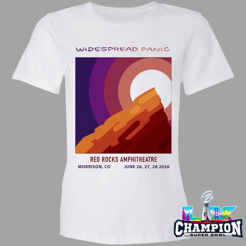 Widespread Panic Venue Three Nights At Red Rocks Amphitheatre On June 26 27 28 2026 Morrison Co Shirt