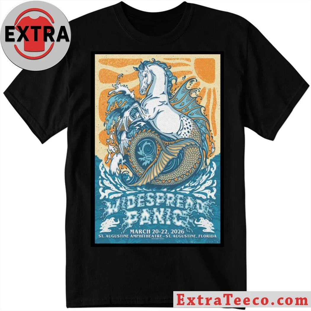Widespread Panic at the St Augustine Amphitheatre in St Augustine, FL Mar 20-22, 2026 Poster Shirt
