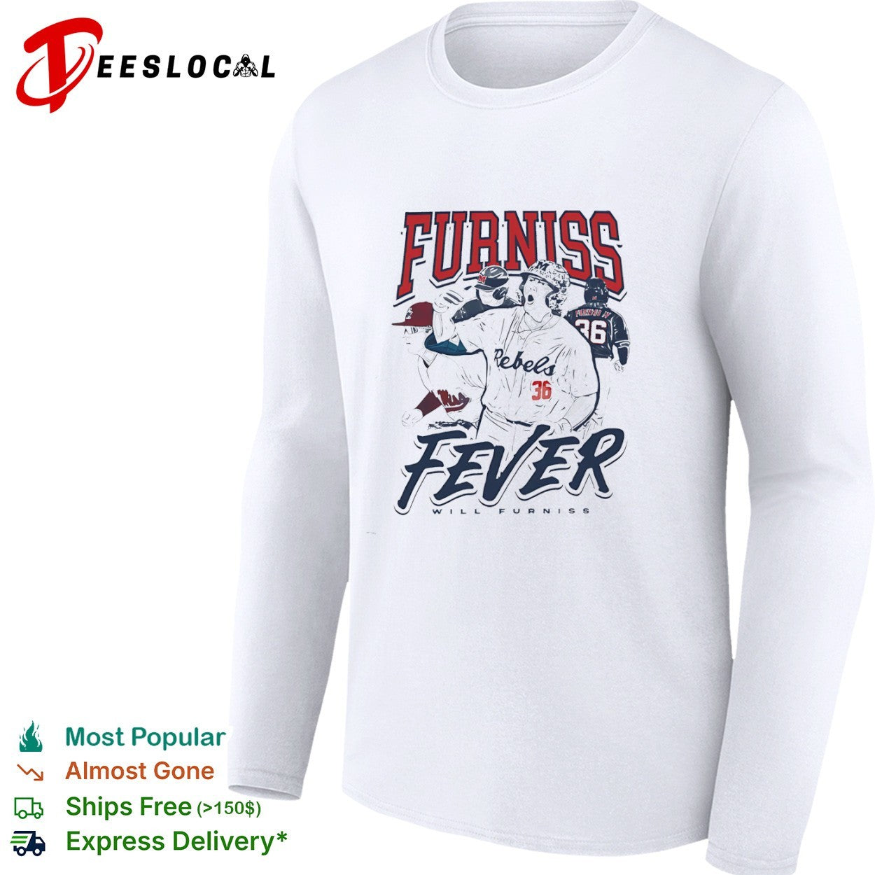 Will Furniss Ole Miss Rebels Baseball NCAA shirt