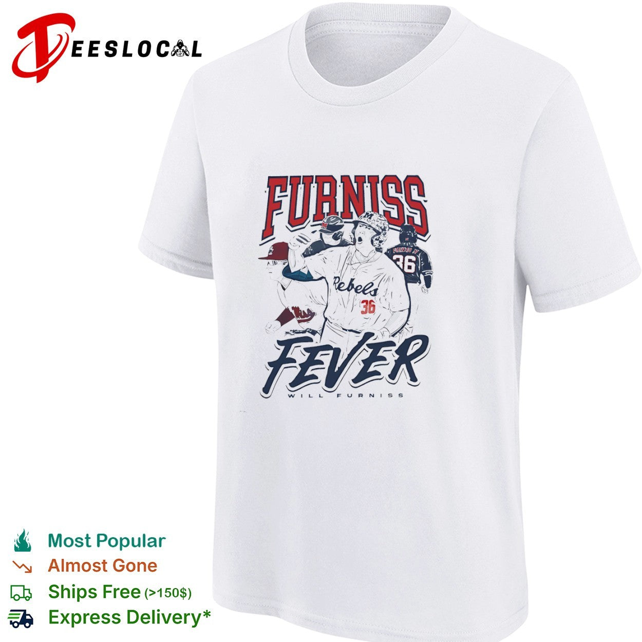 Will Furniss Ole Miss Rebels Baseball NCAA shirt