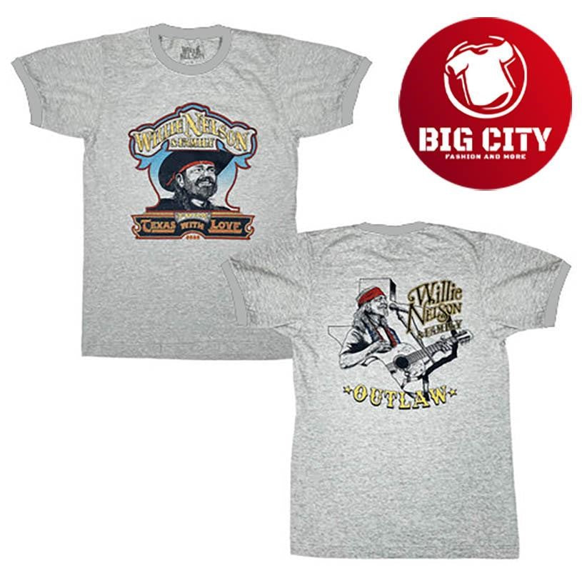 Willie 2025 Sketch Tour Ringer Two Sided Shirt
