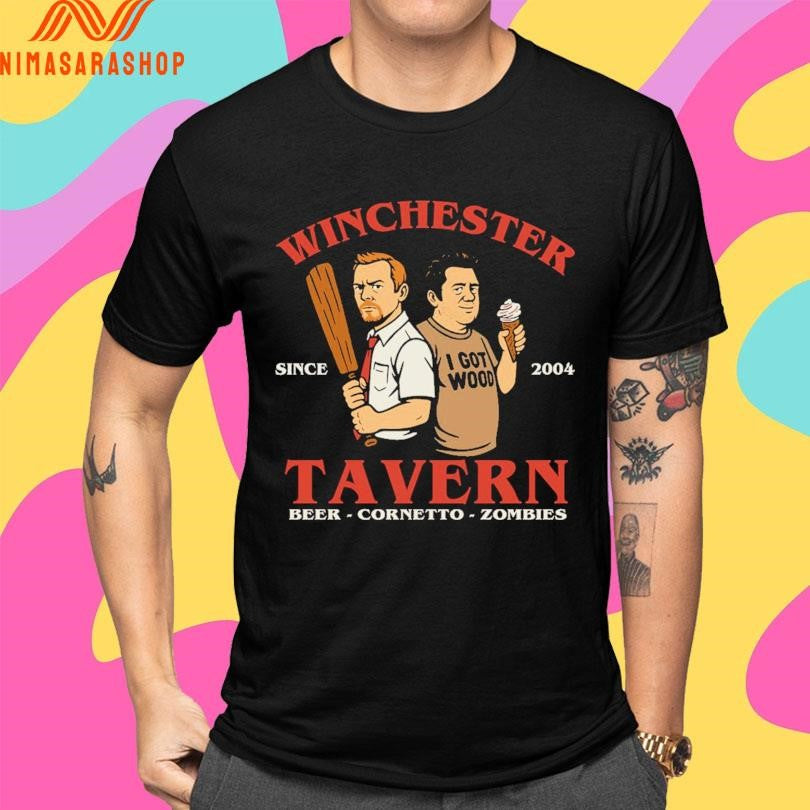 Winchester Tavern Beer Cornetto Zombies Since 2004 Shirts