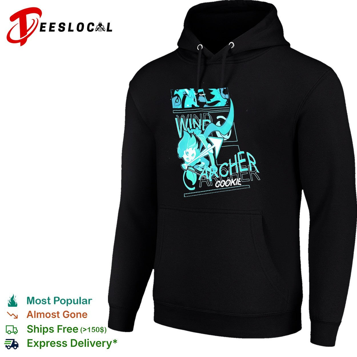 Wind Archer Cookie Run Kingdom Character Anime Video Game Shirt