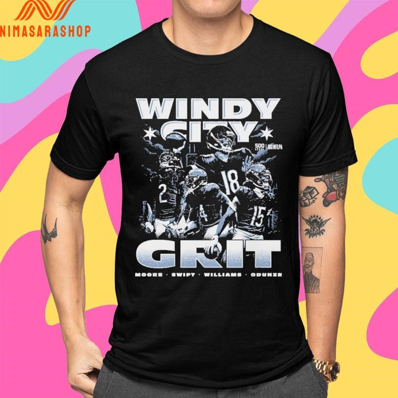 Windy City Grit Moore Swift Williams Odunze Shirts